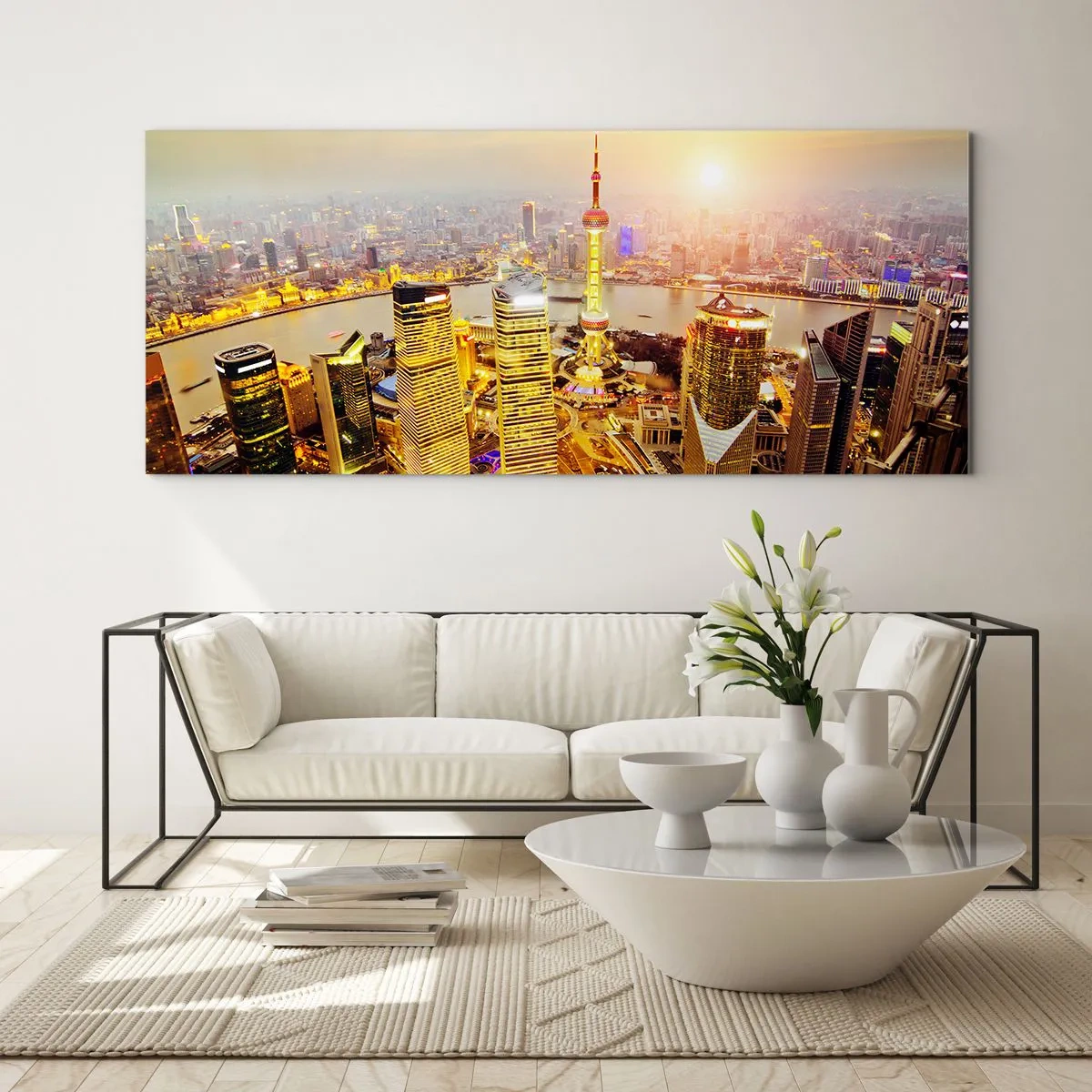 Schilderen op glas - Aziatische droom - 140x50 cm