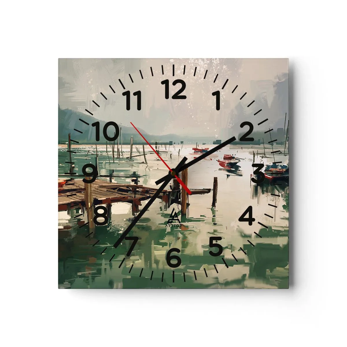 Wandklok - Klok - Gedrenkt in een gesmolten maan - 30x30 cm