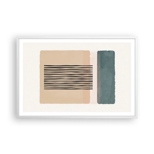 Poster in een witte lijst - Alles is oke - 91x61 cm