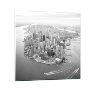 Schilderen op glas - Hoe niet lief te hebben? - 70x70 cm