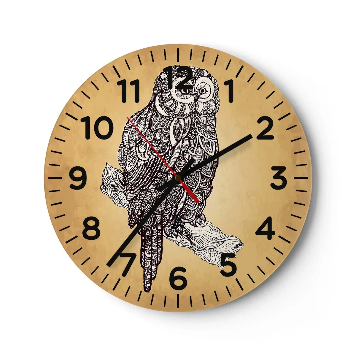 Wandklok - Klok - Ingewikkelde ornamenten van wijsheid - 40x40 cm