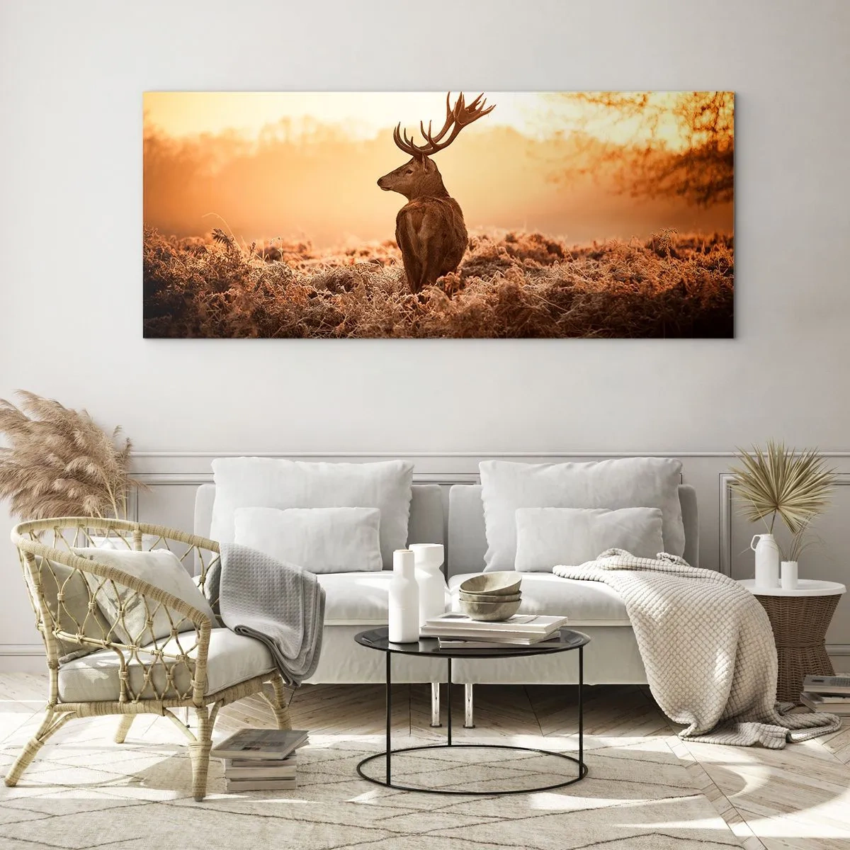 Schilderen op glas - Heer van het landgoed - 90x30 cm