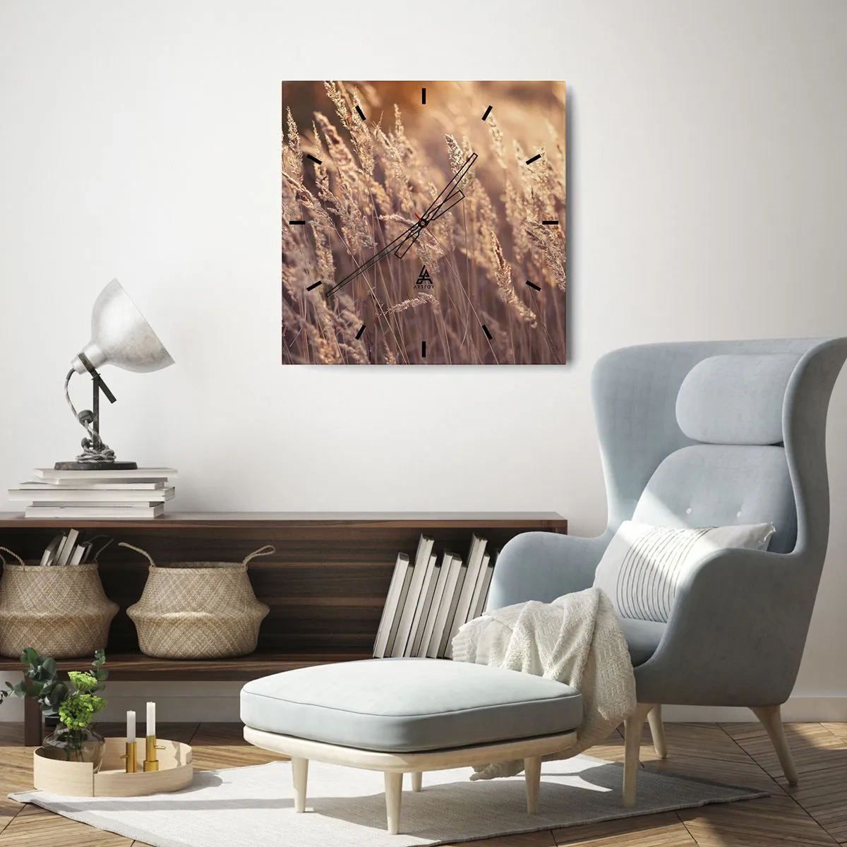 Wandklok - Klok - Klaar om de herfst te verwelkomen - 40x40 cm