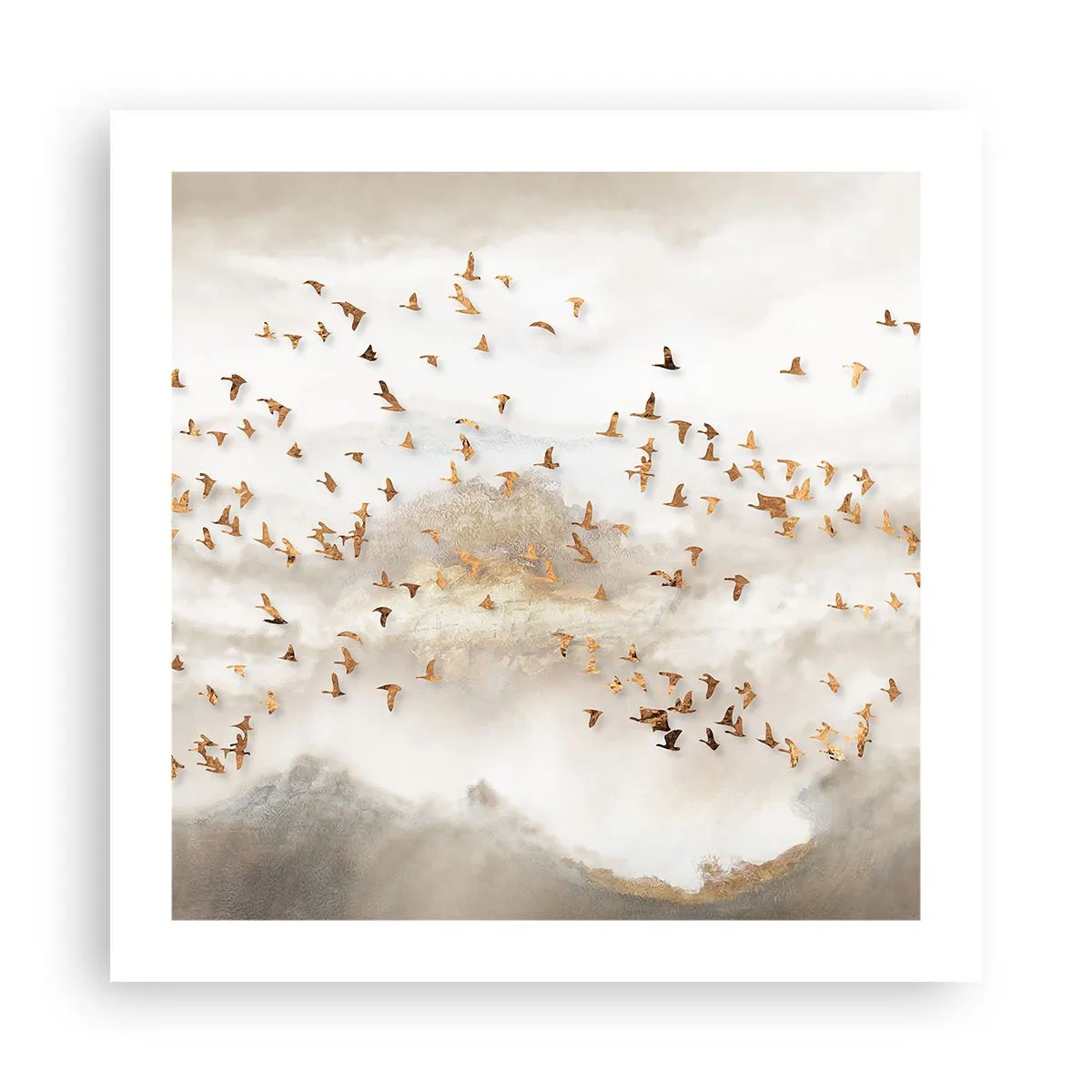 Poster - Het is tijd… - 50x50 cm