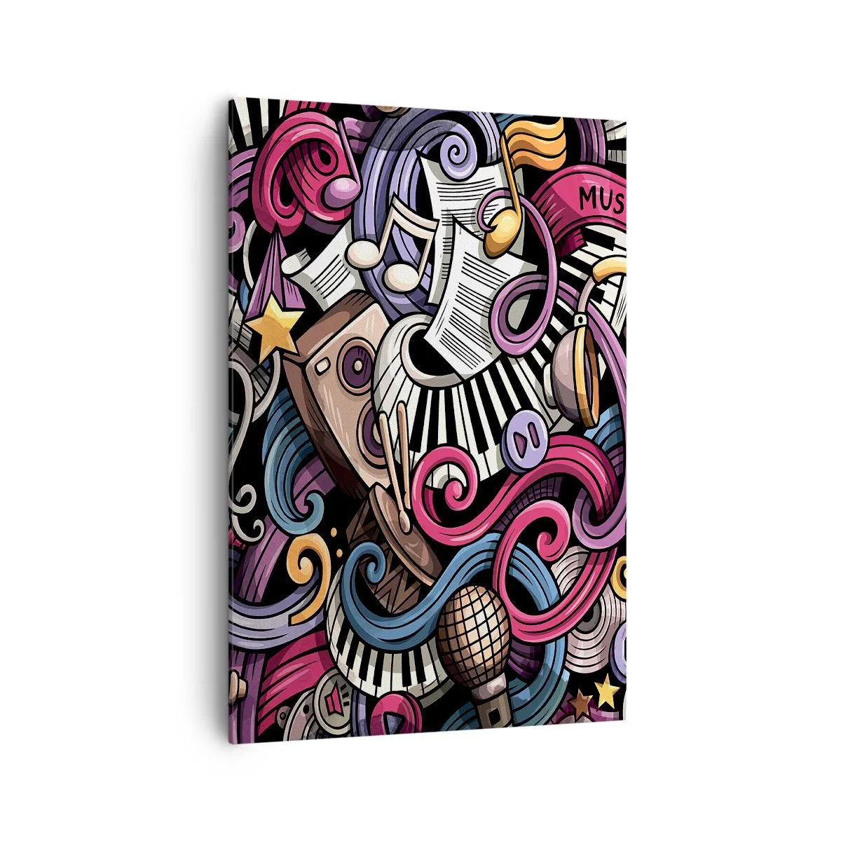 Schilderen op canvas - Ingewikkelde melodie - 70x100 cm