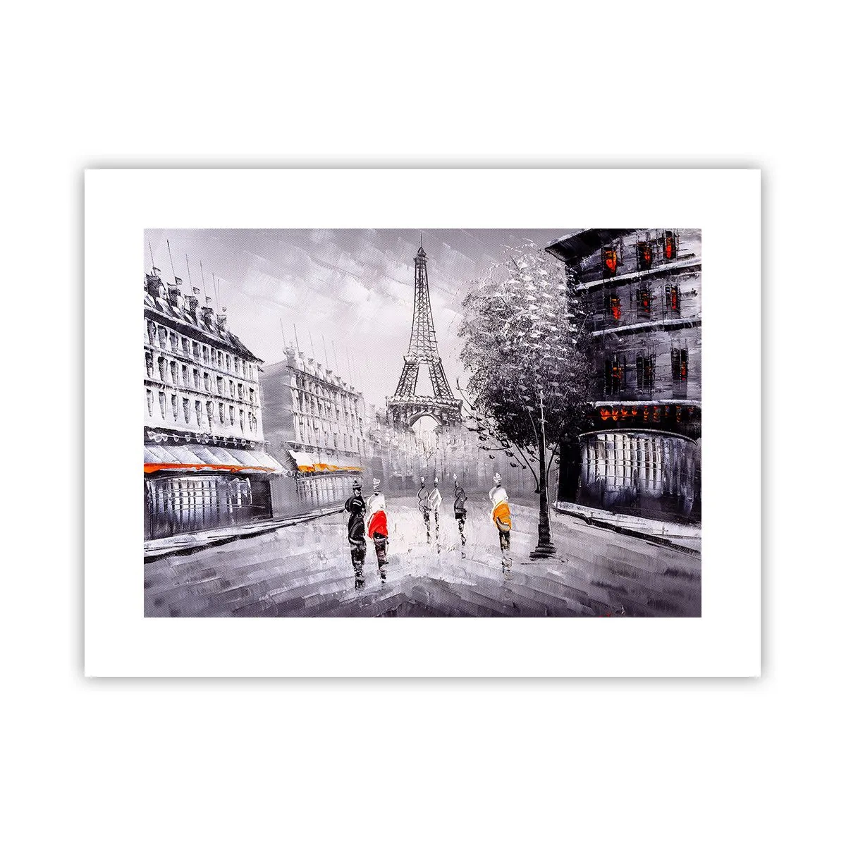 Poster - Parijs wandeling - 40x30 cm