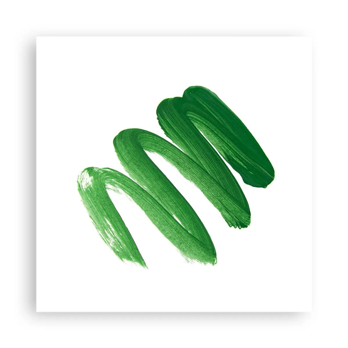Poster - Groene grap - 40x40 cm