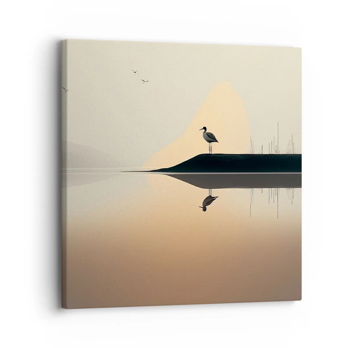 Schilderen op canvas - Heer op het meer - 30x30 cm