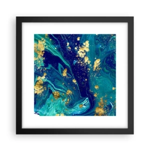 Poster in een zwarte lijst - De bloemblaadjes van de zon - 30x30 cm