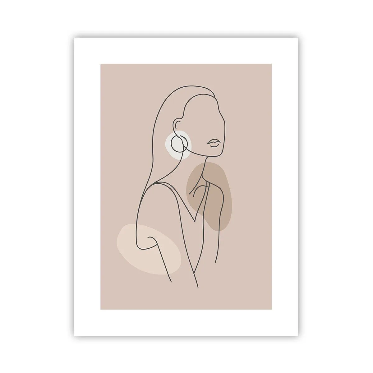 Poster - meisjesachtig icoon - 30x40 cm