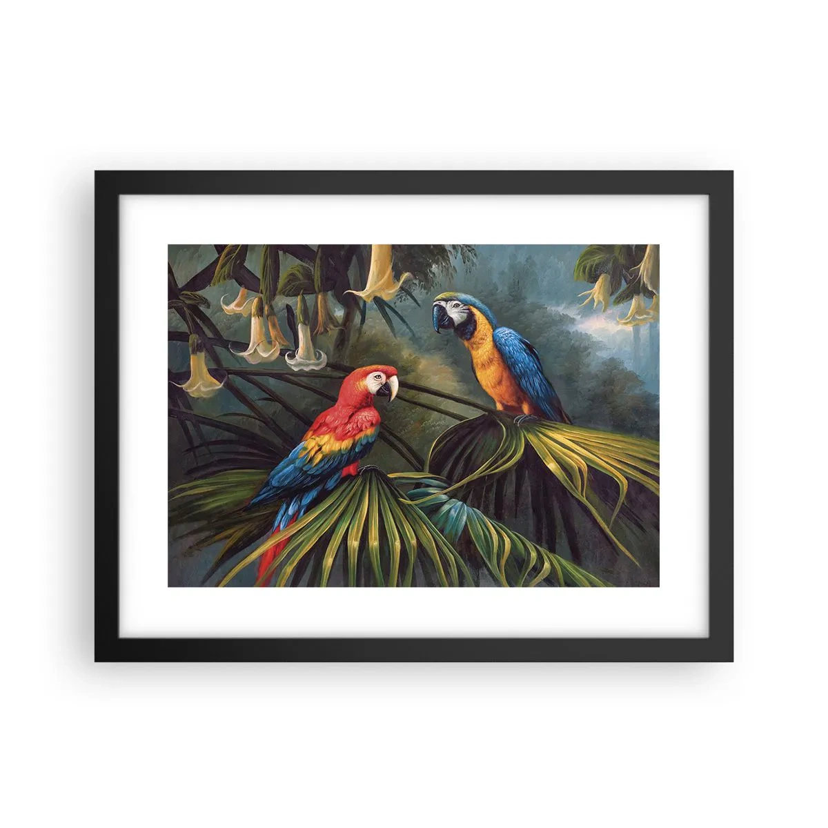 Poster in een zwarte lijst - Romantiek in de tropen - 40x30 cm