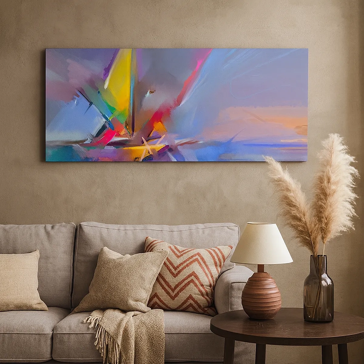 Schilderen op canvas - Propellers als een vogel - 30x30 cm