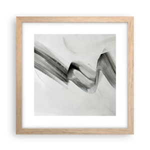 Een poster in een licht eiken lijst - Terloops voor de lol - 30x30 cm