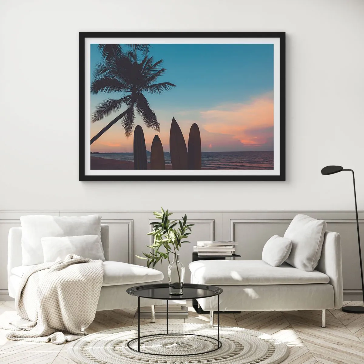 Poster in een zwarte lijst - Morgen wordt ook leuk - 40x30 cm
