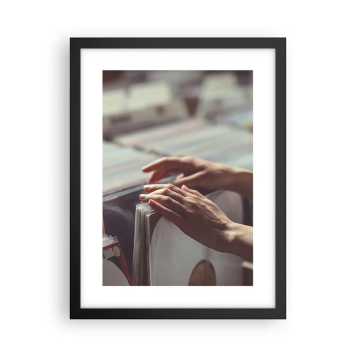 Poster in een zwarte lijst - Op zoek naar emoties - 30x40 cm