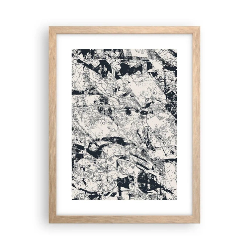 Een poster in een licht eiken lijst - Interpenetratie van tegenstellingen - 30x40 cm