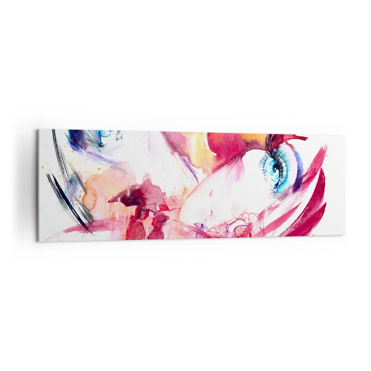 Schilderen op canvas - De wereld gedijt in nabijheid - 160x50 cm