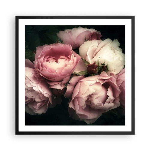 Poster in een zwarte lijst - De charme van belle epoque - 60x60 cm