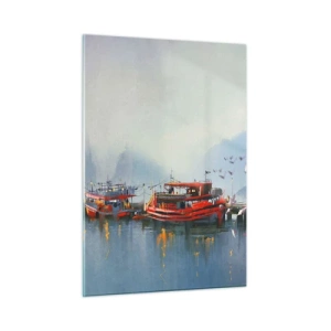 Schilderen op glas - Aan het einde van de wereld - 50x70 cm