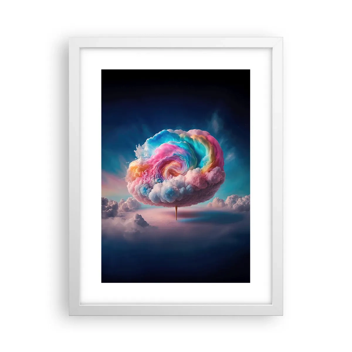 Poster in een witte lijst - De droom van een pretpark - 30x40 cm