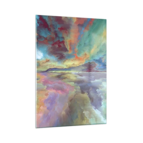 Schilderen op glas - Twee hemelen - 50x70 cm