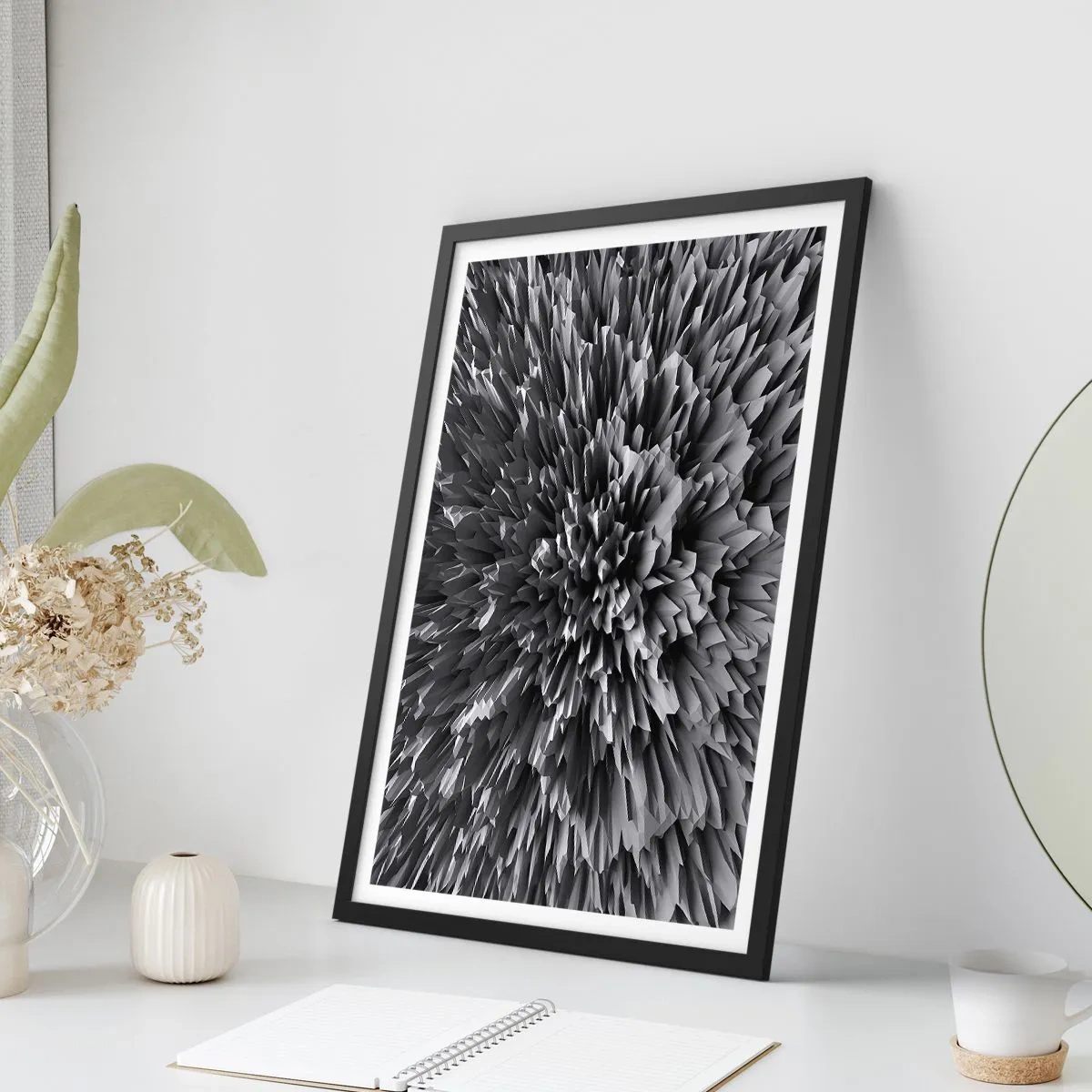Poster in een zwarte lijst - Strikter kan het niet - 70x100 cm
