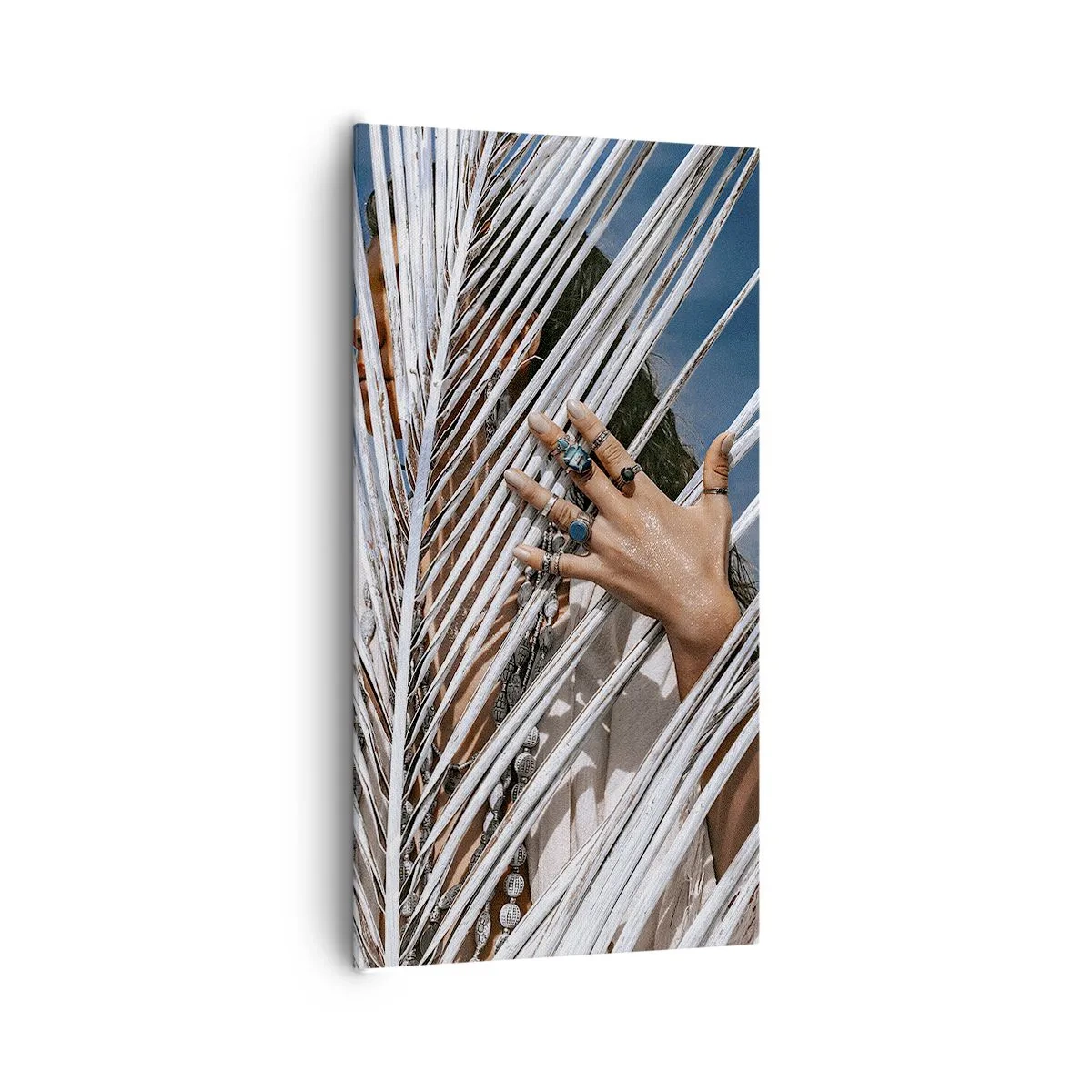 Schilderen op canvas - Het meisje van de sjamaan? - 65x120 cm