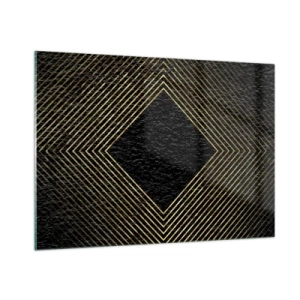 Schilderen op glas - Geometrie in glamoureuze stijl - 100x70 cm