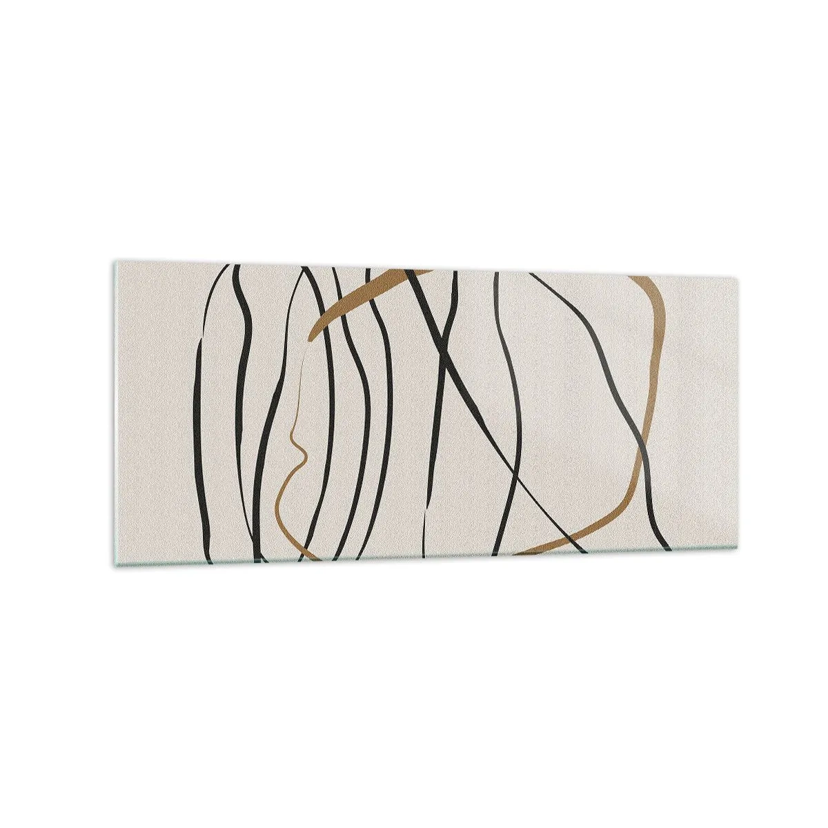 Schilderen op glas - Compositie – loopdans - 120x50 cm