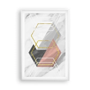 Poster in een witte lijst - Keten samenstelling - 61x91 cm