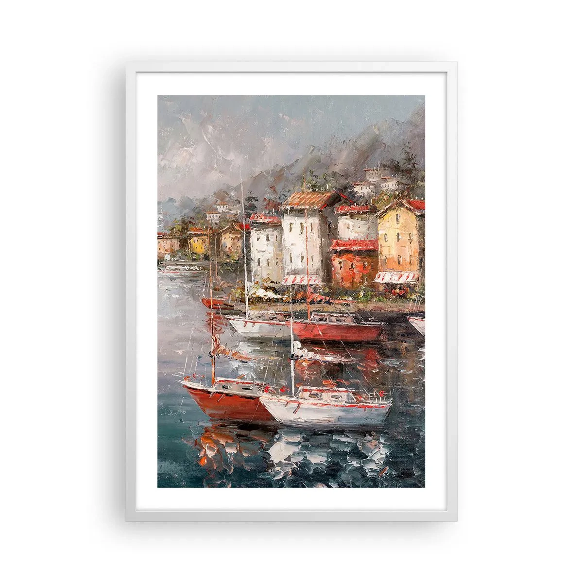 Poster in een witte lijst - Romantisch toevluchtsoord - 50x70 cm