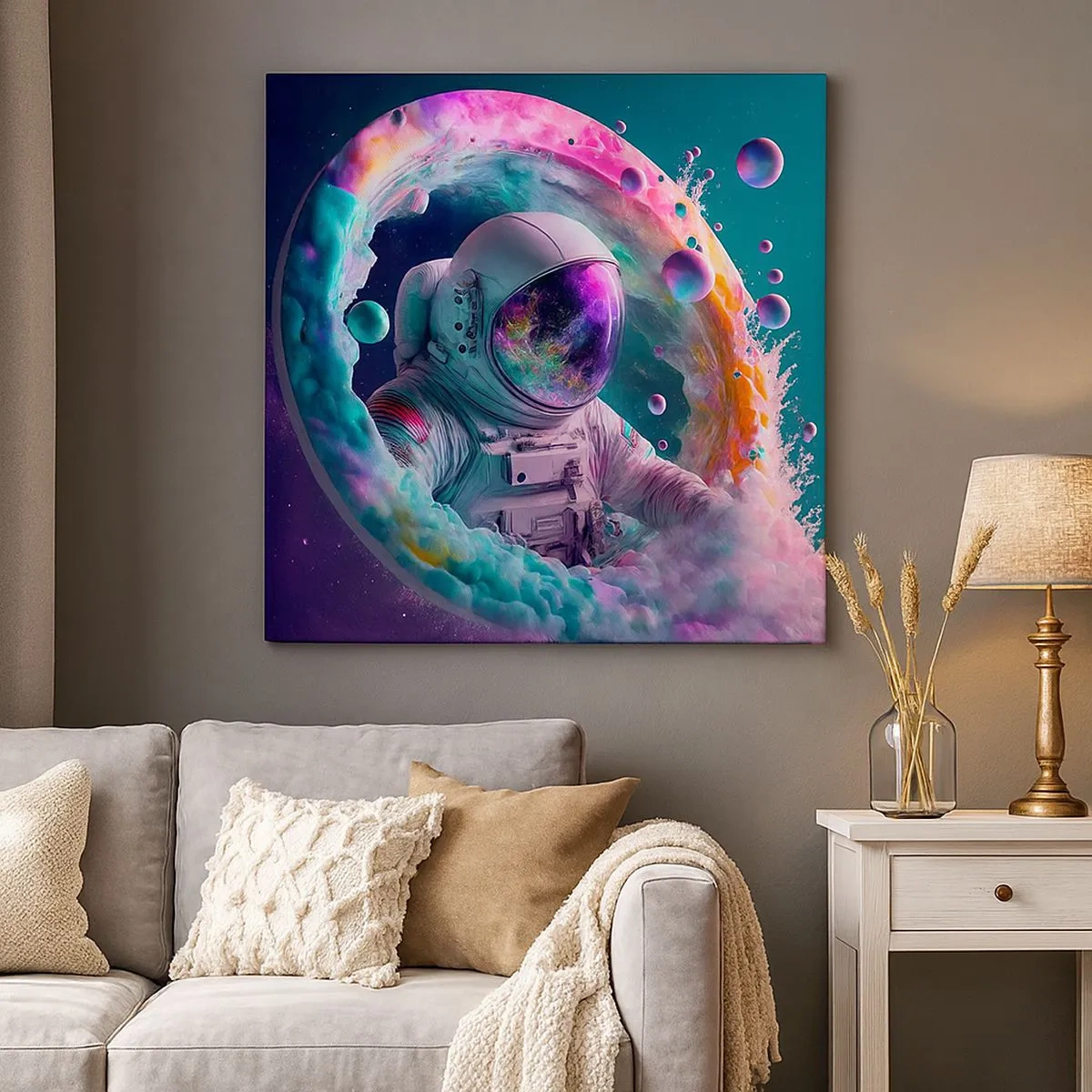 Schilderen op canvas - Sterrenpoort - 30x30 cm