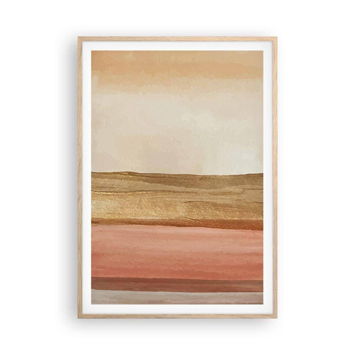 Een poster in een licht eiken lijst - Verticale compositie - 70x100 cm