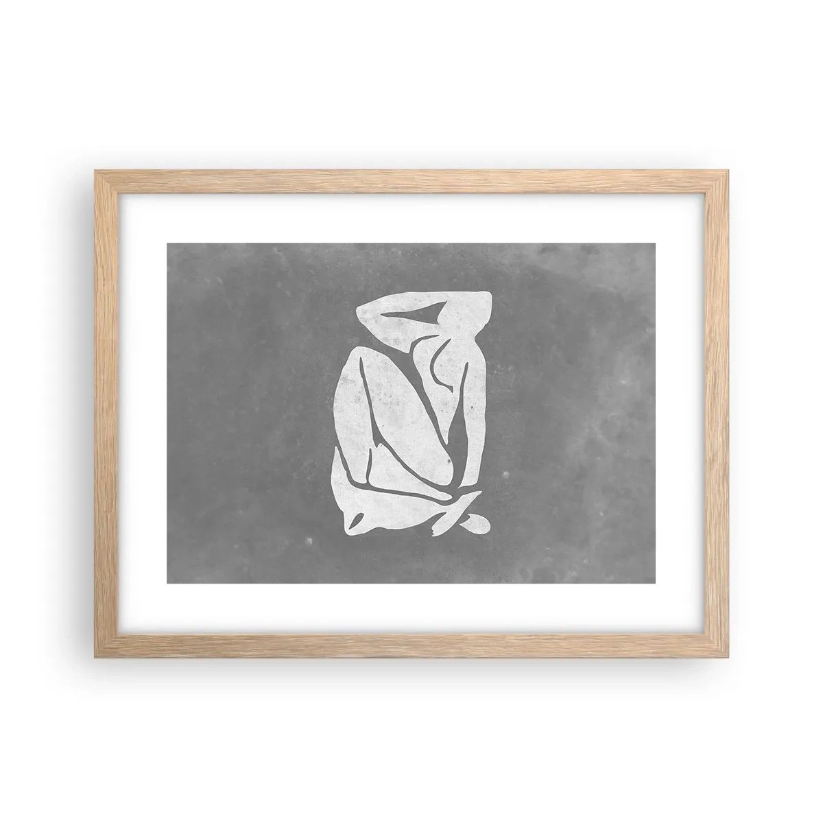 Een poster in een licht eiken lijst - In reflectie - 40x30 cm