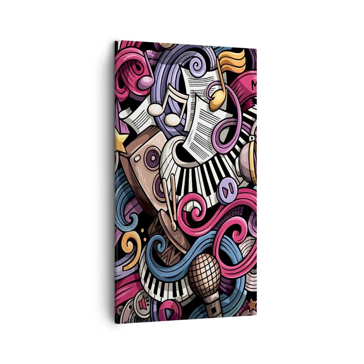 Schilderen op canvas - Ingewikkelde melodie - 45x80 cm