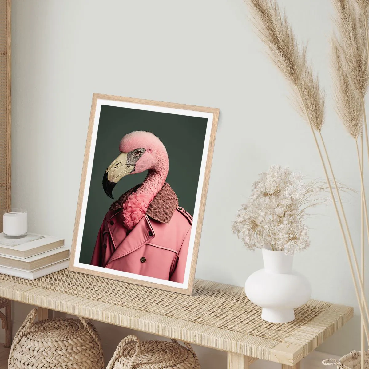 Een poster in een licht eiken lijst - Echte elegantie - 70x100 cm