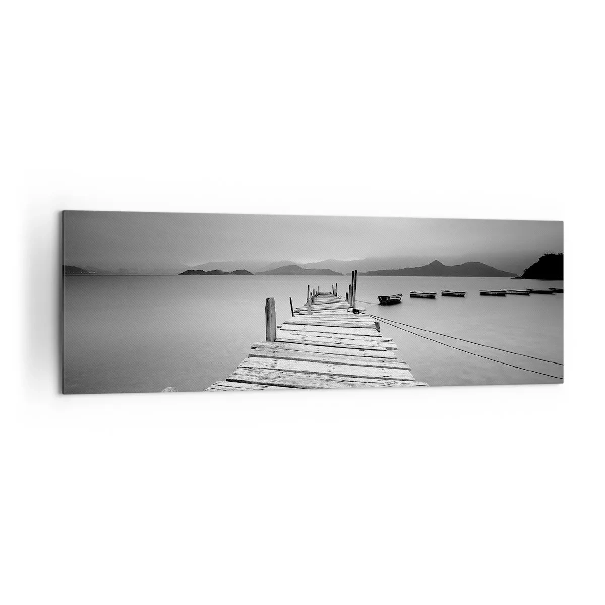 Schilderen op canvas - Achter bergen en zeeën - 160x50 cm