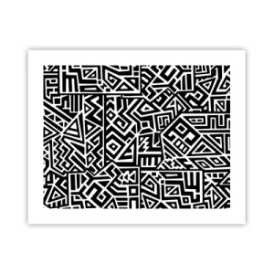 Poster - Pre-Columbiaanse compositie - 50x40 cm