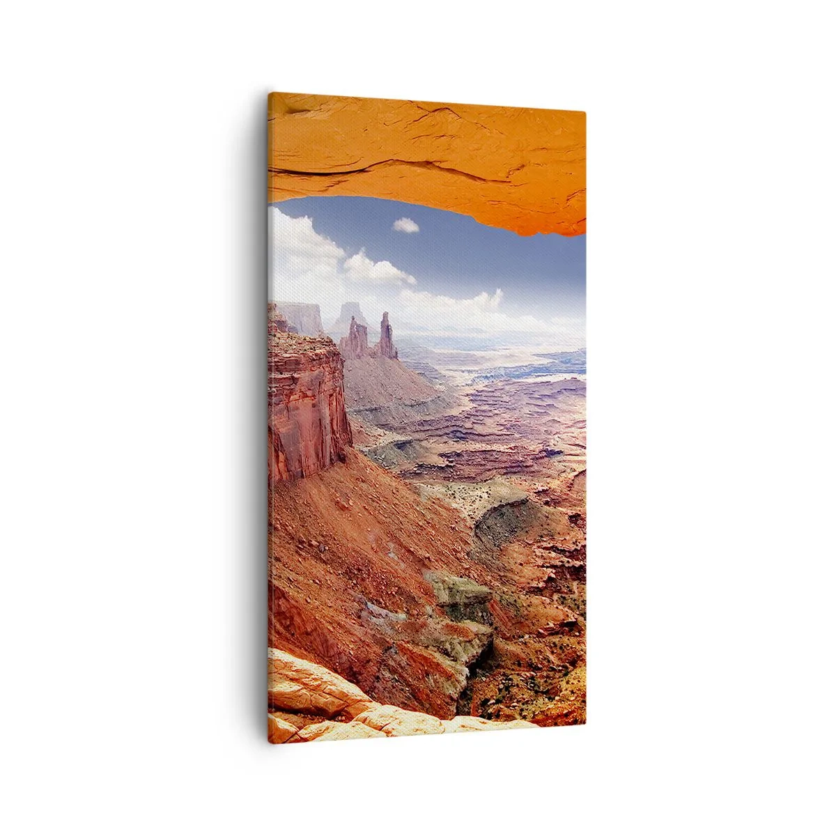 Schilderen op canvas - Door de natuur zelf gebeeldhouwd - 55x100 cm