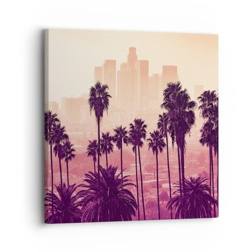 Schilderen op canvas - Californisch landschap - 30x30 cm