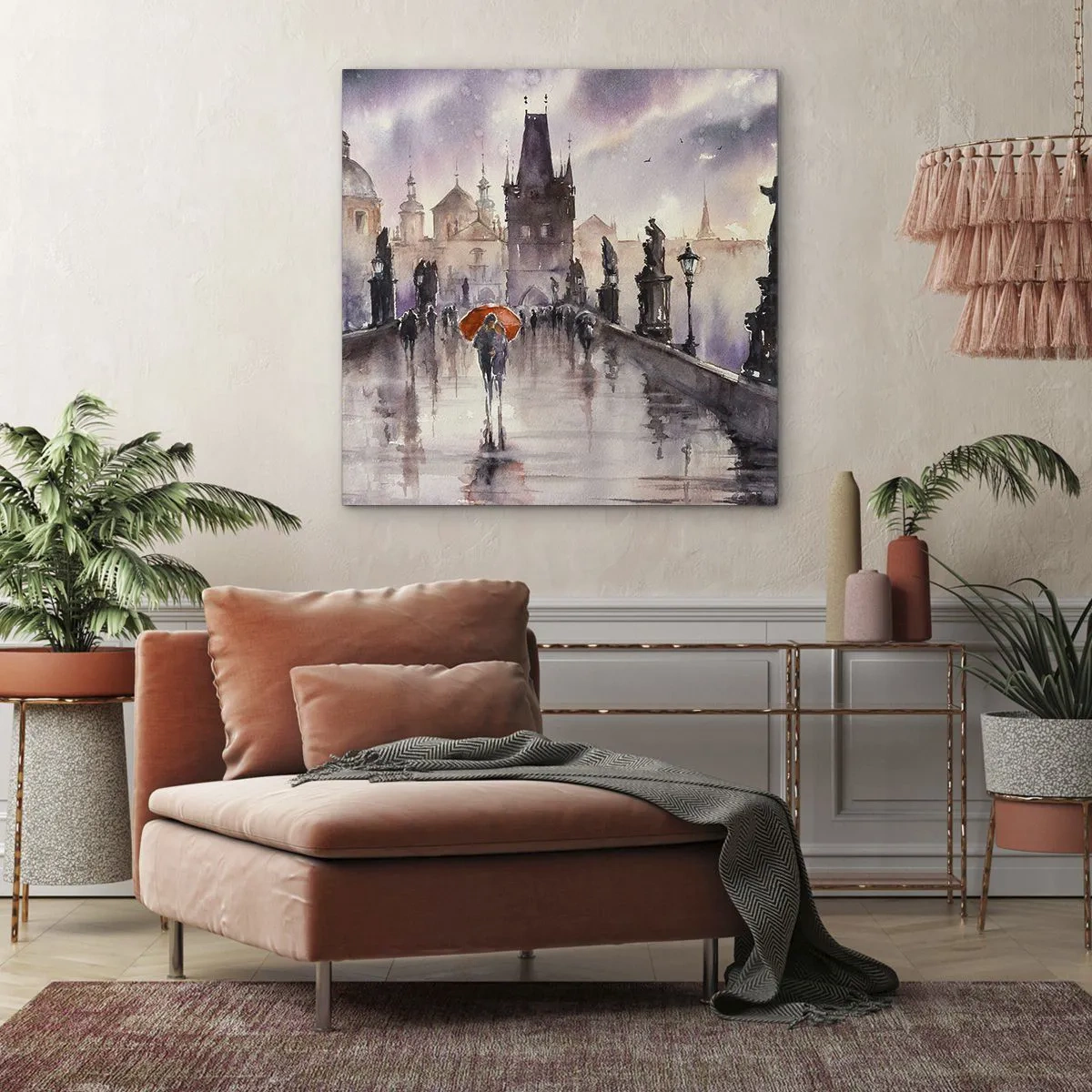 Schilderen op canvas - Mensen veranderen niet - 30x30 cm