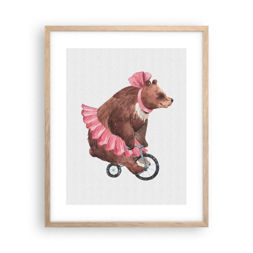 Een poster in een licht eiken lijst - Wat een circus! - 40x50 cm