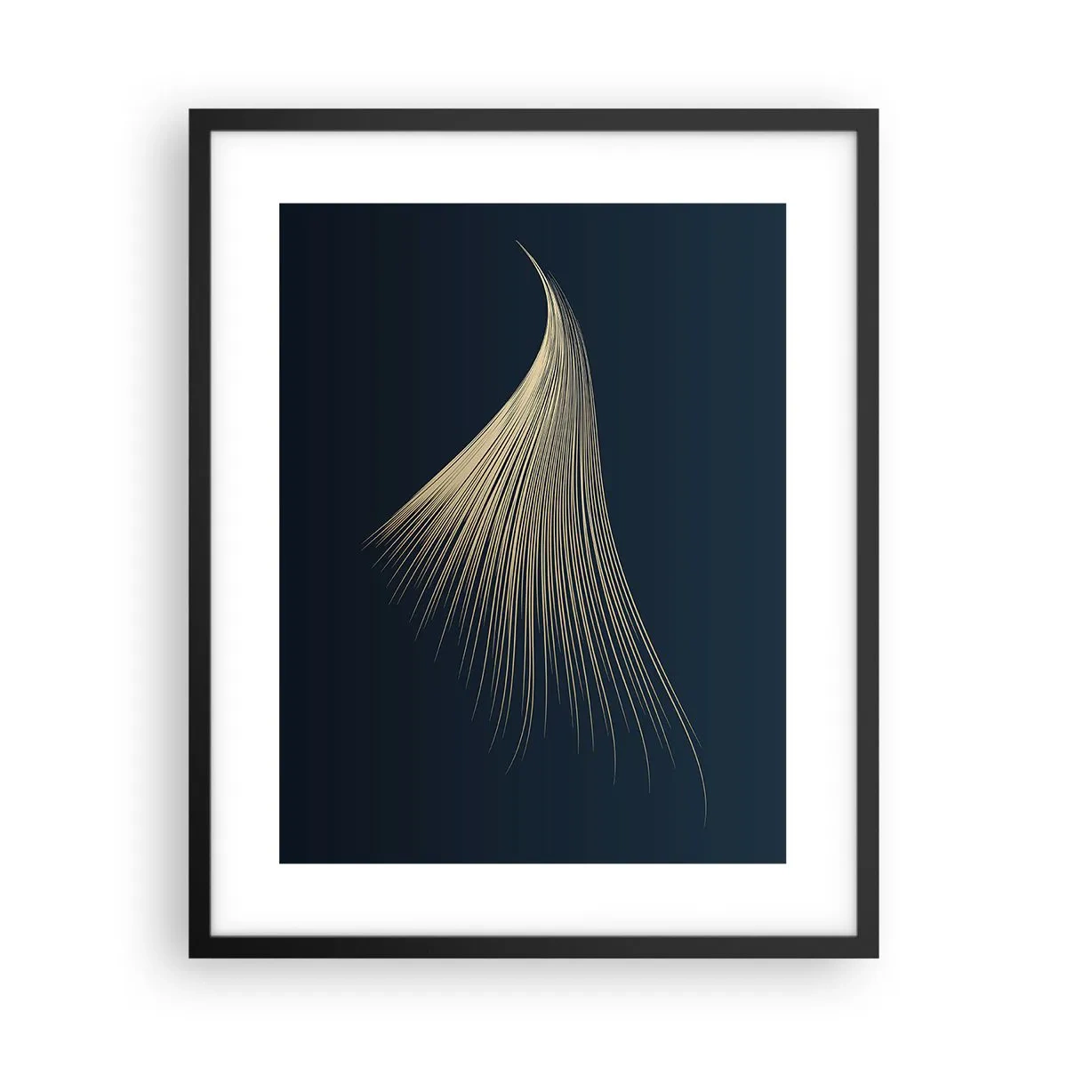 Poster in een zwarte lijst - Als het haar van een engel - 40x50 cm