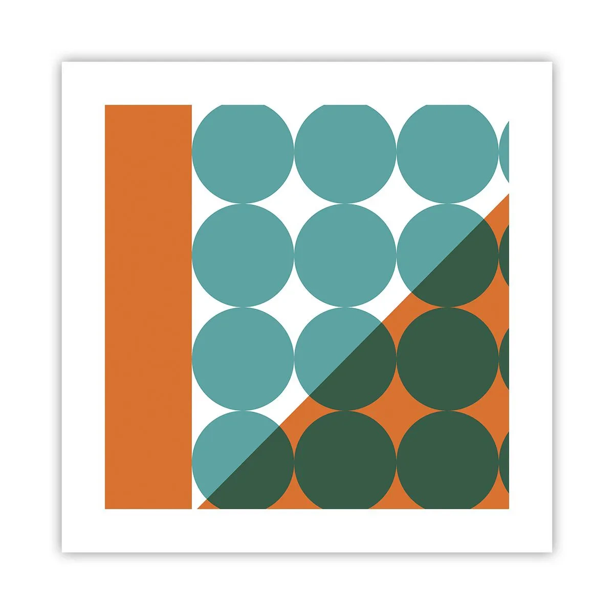 Poster - Omhoog en diagonaal - 40x40 cm