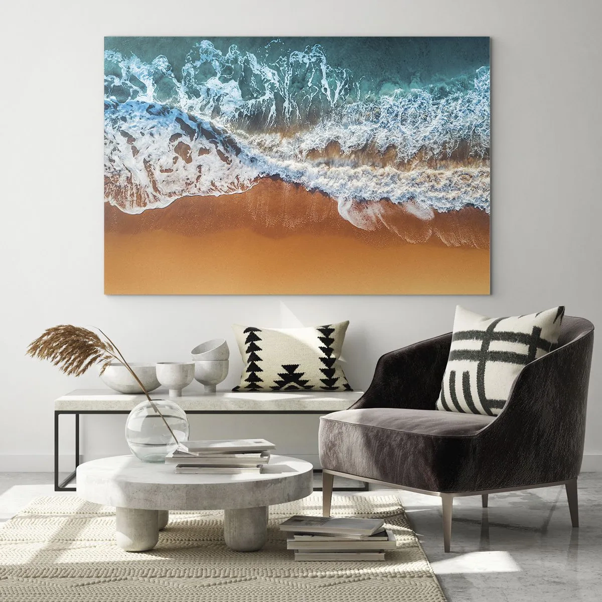 Schilderen op glas - Altijd hand in hand - 120x80 cm