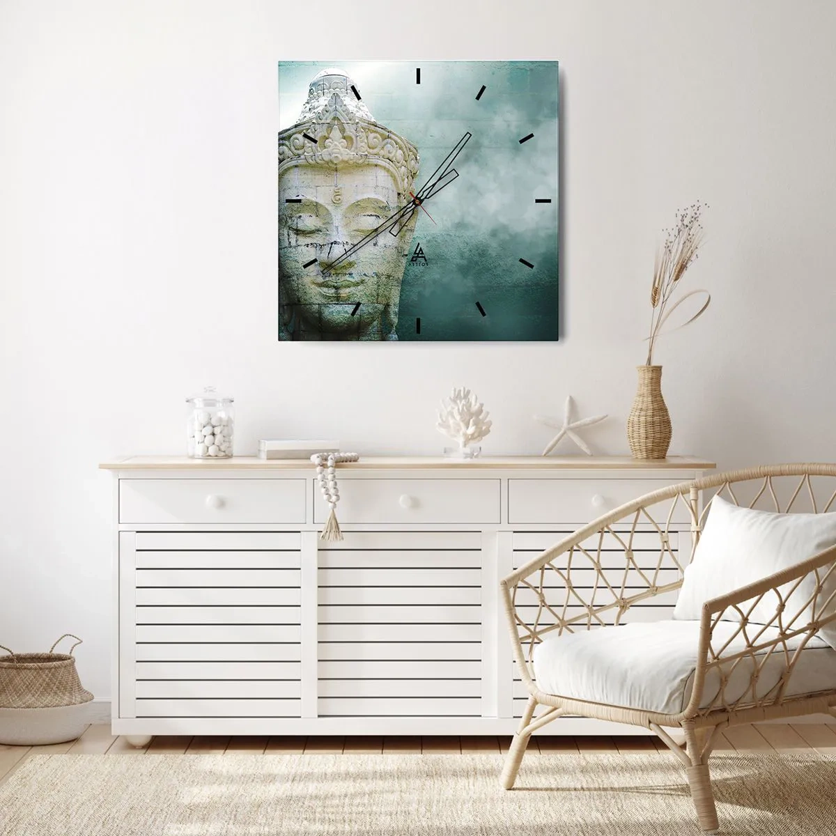 Wandklok - Klok - Op zoek naar het licht - 30x30 cm