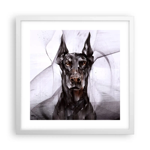 Poster in een witte lijst - Hooggeboren - 40x40 cm