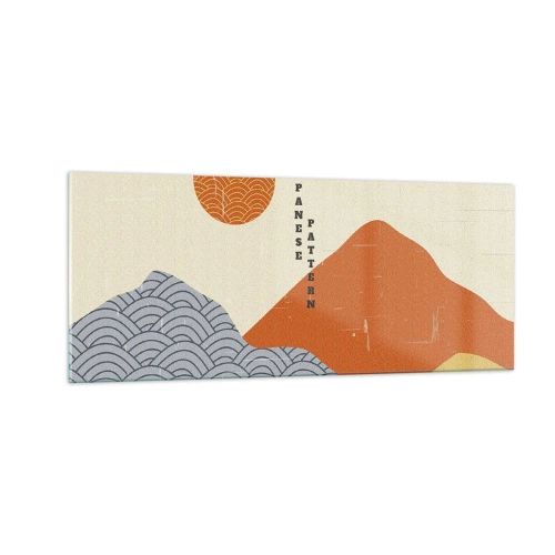 Schilderen op glas - In de Japanse spirit - 100x40 cm