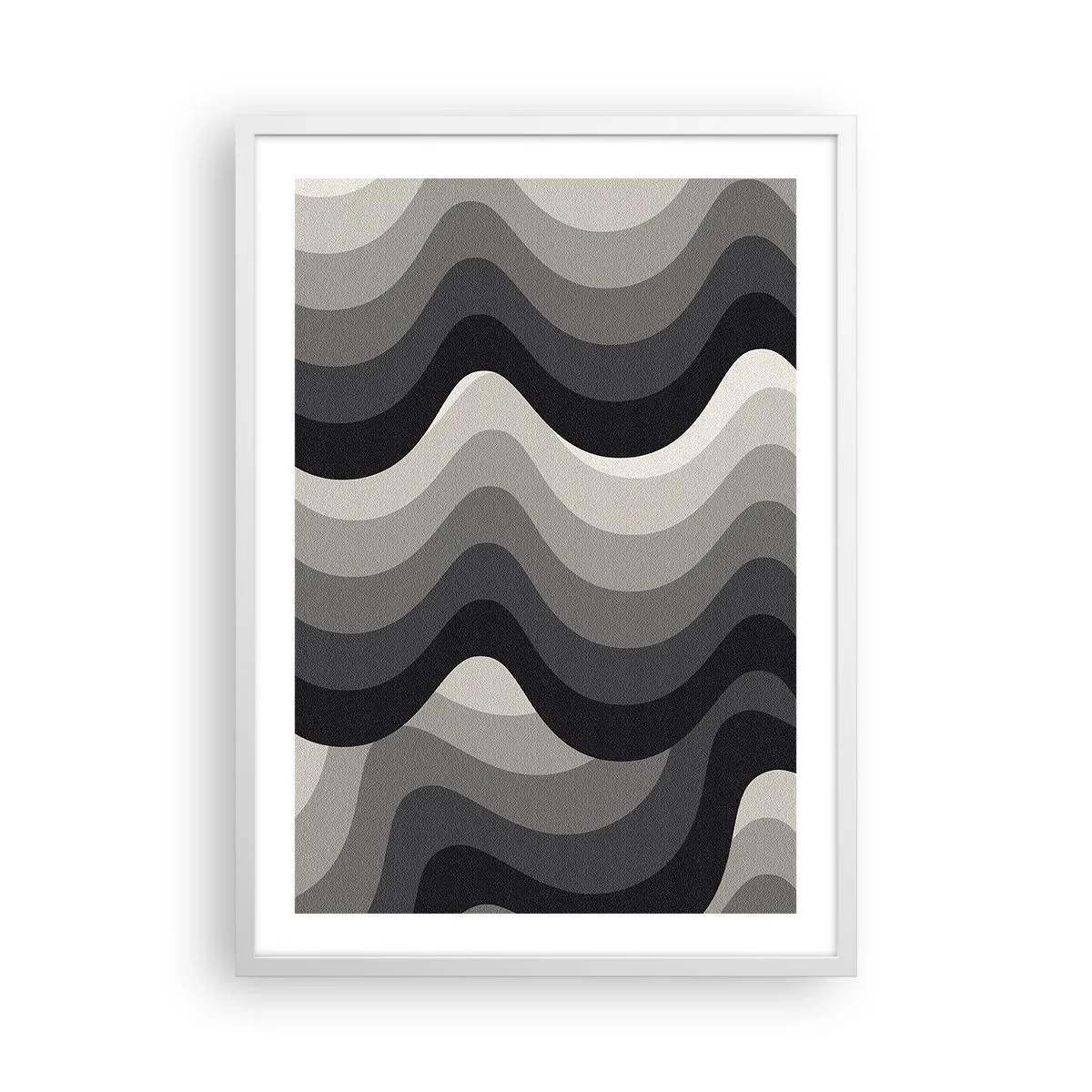 Poster in een witte lijst - Golf na golf - 50x70 cm