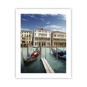 Poster - Paleizen in het blauw - 40x50 cm